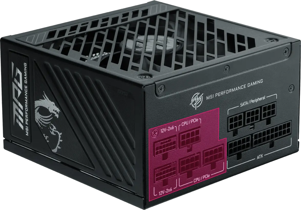 MSI MPG A1000GS PCIE5 II, USA, 1000W Power Supply, Fully-Modular